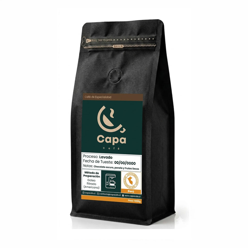 Bolsa de café de origen Perú de Capa Café