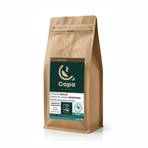 Café de origen Brasil de Capa Café, vista alternativa del empaque
